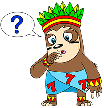 Questioning mascot
